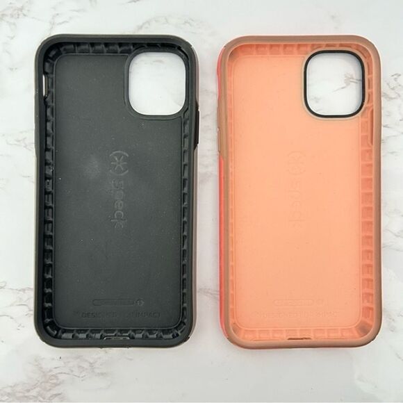 4/$25 Bundle of 2 Speck Presidio Pro Case for iPhone 11 in Grey and Pink - Picture 2 of 12